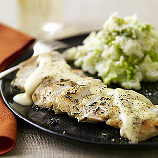 Fast & Easy Recipe For Quick Chicken With Gouda Gravy and Smashed Potatoes