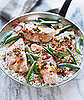 Fast & Easy Recipe For Salmon With Sugar Snap Peas Over Rice