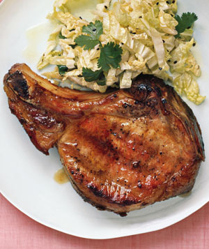 Sunday BBQ: Grilled Pork Chops With Sesame Slaw Sunday BBQ: Grilled Pork Chops With Sesame Slaw