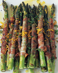 Pancetta-Wrapped Asparagus With Citronette Pancetta-Wrapped Asparagus With Citronette