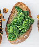 Smashed Peas With Mint Bruschetta Smashed Peas With Mint Bruschetta