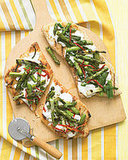 Grilled Pizzas With Asparagus and Sun-Dried Tomatoes Grilled Pizzas With Asparagus and Sun-Dried Tomatoes
