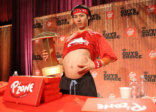 Pizza Hut P'Zone Eating Competition Pizza Hut P'Zone Eating Competition