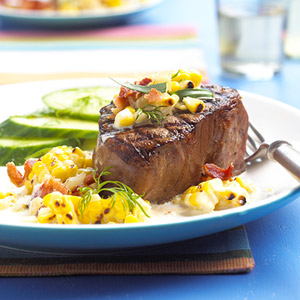 Fast and Easy Dinner: Tenderloin With Grilled Corn Relish