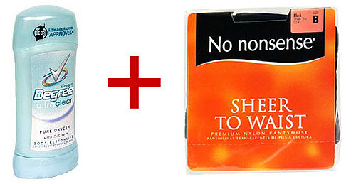 Nylons Breathe New Life Into Crumbling Deodorant 
