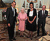 Michelle and Barack Obama with Queen Elizabeth II