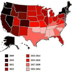 Briefing Book! Map Shows Eventual Spread of Gay Marriage