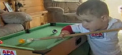 Kidmazing: Tot Knows How to Break 'Em on the Pool Table! Kidmazing: Tot Knows How to Break 'Em on the Pool Table!