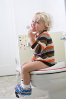 Wet Diaper Alarm Used for Potty Training