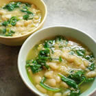 Spinach and Leek White Bean Soup 