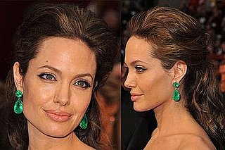 Angelina Jolie @ Oscars 2009: Photo of Hair, Makeup, and Earrings