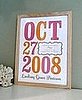 Pimp Your Crib:  Custom Birth Date Print