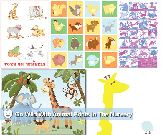 Animal Print Nursery Wall Art