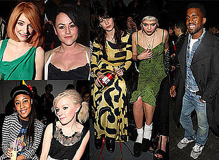 Photos of Kanye West, Nicola Roberts, Jaime Winstone, David Walliams, VV Brown, Little Boots, Pixie Geldof, Daisy Lowe