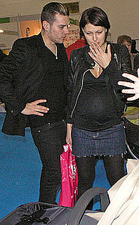 Pregnant TV Presenter Emma Griffiths and Her Husband Matt Willis At The Baby Show With Her Pronounced Baby Bump