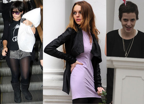 02/03/09 Lindsay Lohan, Samantha Ronson, Mark Ronson, Lily Allen