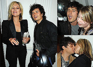 Photos Of Kate Moss, Orlando Bloom, Jamie Hince and Alison Mosshart At Mummy Rocks Charity Event. Kate and Jamie Kissing