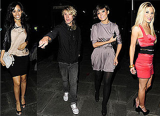 Photos Of McFly's Dougie Poynter and The Saturdays' Frankie Sandford Out On A Date For Rochelle Wiseman's Birthday Bash