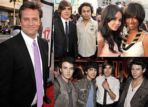 Photos of Matthew Perry, Zac Efron, the Jonas Brothers, Vanessa Hudgens, Corbin Bleu, Seth Green & More At US 17 Again Premiere