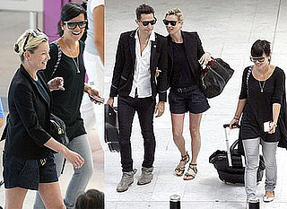 Photos of Kate Moss, Jamie Hince, Lily Allen at Nice Airport