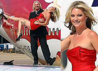 Photos Of Kate Moss and Sir Richard Branson Celebrating Virgin Atlantic's 25th Anniversary