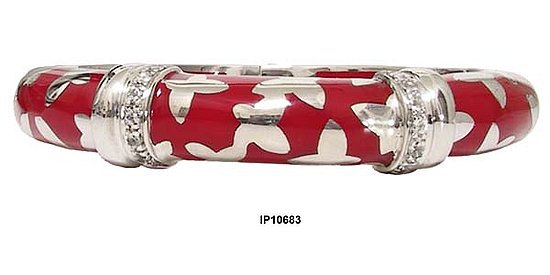 Angelique de Paris Resin Farfalle Bangle at AntiquingOnLine.com