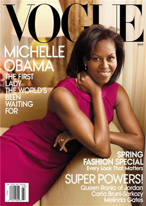 First lady of American fashion appears on the cover of Vogue's March issue