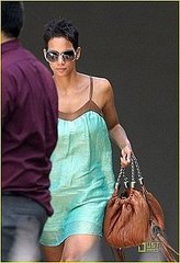 Halle on her way to the spa