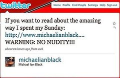 Tweet Nothings: Comedian Michael Ian Black Issues a Warning