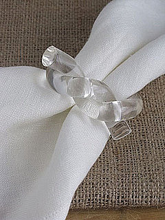Etsy Find: Lucite Knot Napkin Rings