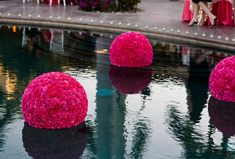 Cool Idea: Floating Flower Balls