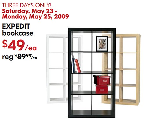 Sale Alert: Ikea Expedit Bookcase