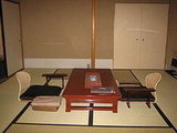 Our hotel room.  This is in a Ryokan which is a traditional Japanese guest house.  This room was where we ate and slept.
