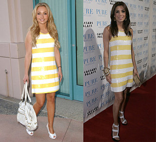 Who Wore It Better? Alice + Olivia White & Yellow Sequin Dress