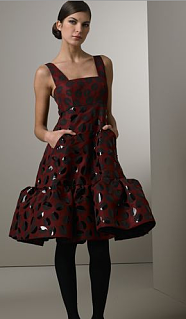 Oscar de la Renta Leather-Trim Dress: Love It or Hate It?