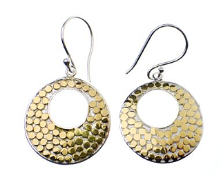 The Look For Less: Anna Beck Armadillo Open Disk Earrings 