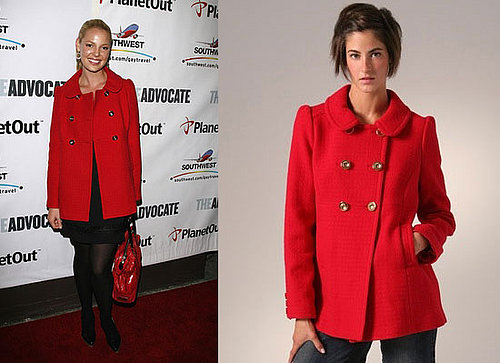 Found! Katherine Heigl's Red Pea Coat 