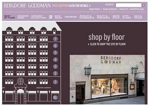 Fab Site: Bergdorf Goodman's "Shop By Floor" Feature 