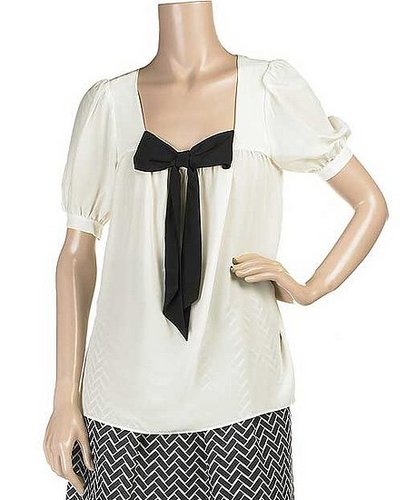 The Look For Less: Tibi Bow Detail Blouse 
