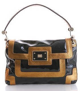 Guess Who Designed This Colorblock Patent Bag
