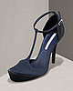 Guess Who Designed These Futuristic Satin T-Straps? 