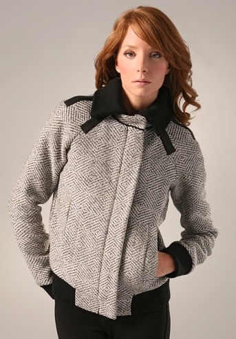 The Look For Less: L.A.M.B. Metallic Tweed Jacket 