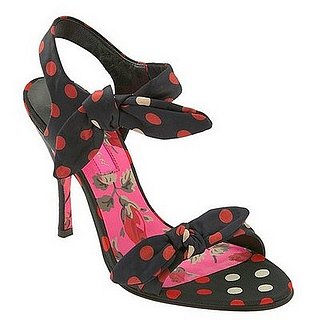Fab Finger Discount: Betsey Johnson Polka Dot Sandal 