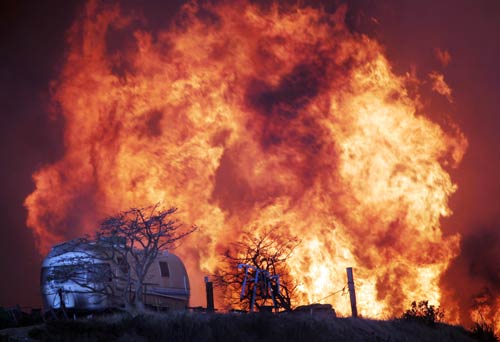 Is This Matthew McConaughey's Airstream Trailer Burning?