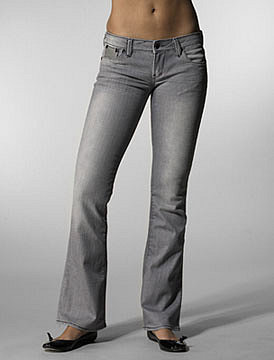 575 DENIM Bootcut in Grey Leather at Revolve Clothing - Free Shipping!