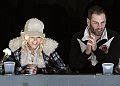 Christina Cozies up to Watch Canucks