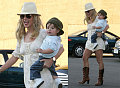 Britney Likes Her Boys in Off-Kilter Hats