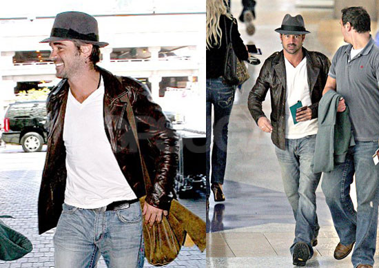 Colin Farrell Tries Out the Fedora Thing Too
