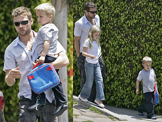 Ryan Out With The Mini Versions of Himself & Reese