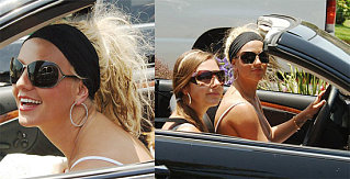 Britney Embraces Headband To Hide Hair Nonsense